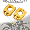 CNC Rear Chain Adjuster Axle Block For SUZUKI DRZ400SM 400S 400E 2005-2024