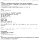 2006-2011 Mercedes Benz X164 GLC300 GL350 GL450 GL550 Left+Right Rear Tail Light Assembly 1648203564 1648203664