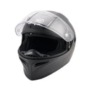 DOT Motorcycle Helmet Adult Street Full Face Orange Matte black
