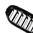 2021-2024 Fit BMW 5 Series G30 G38 Gloss Black Front Kidney Grille Double Slat