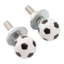 2x Motorcycle Bike Plastic Soccer License Plate Bolt On Screw On Frame Nut