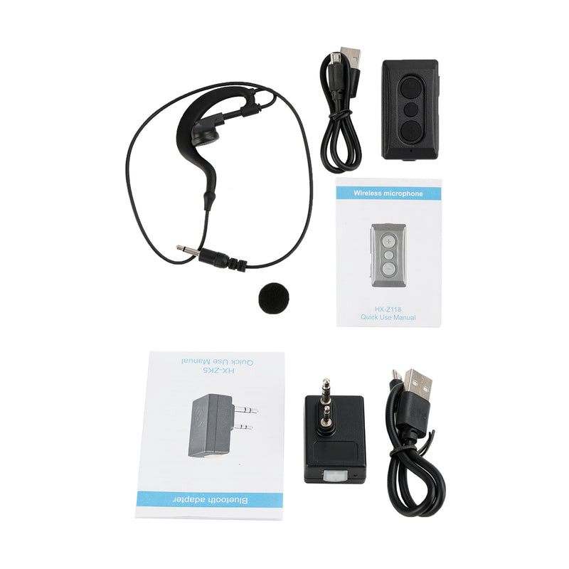Wireless Bluetooth PTT Controller Earphone K Plug Adapter Fit for Zello Work