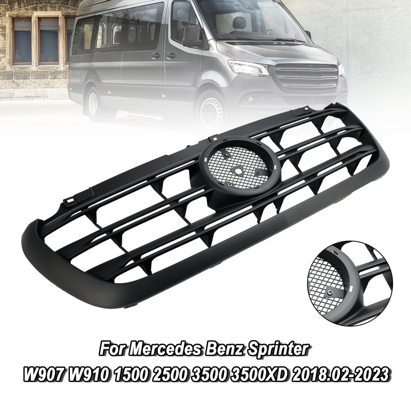 Front Bumper Grille Grill Fit Mercedes Sprinter 1500 2500 3500 W907 2019-22