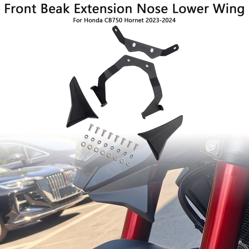 Front Beak Extension Nose Lower Wing For Honda CB750 Hornet 2023-2024