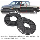 2pcs Front Door Weather Strip Seal 15244250 15063155 For Chevy Silverado Cab