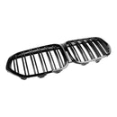 BMW X1 F48 F49 2019-2021 Dual Slat Gloss Black Front Kidney Grille Grill