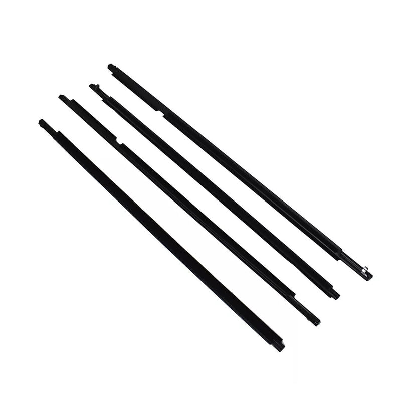 4Pcs Weatherstrip Window Moulding Trim Seal Belt For Toyota Highlander 2008-2010