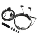K-Head Telescopic Throat Vibration Mic Headset for TK-208 TK-220 TH-D7 TH-F6