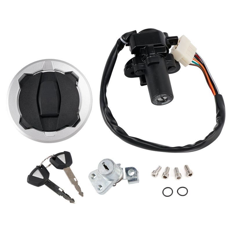 Ignition Barrel Seat Lock Fuel Cap Key Set For Kawasaki KLE 300 Versys 2017-2025