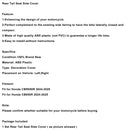 Rear Tail Seat Side Cover Fairing For Honda CBR650R CB650R 2024-2025