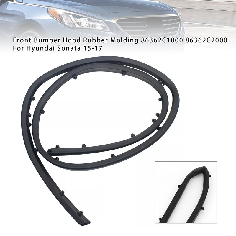 Front Bumper Hood Rubber Molding 86362C1000 86362C2000 For Hyundai Sonata 15-17