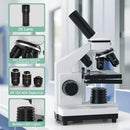 100X-2000X Compound Microscopes With Slides For Kid Students School Laboratory