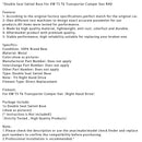 VW T5 T6 Transporter Camper Van RHD Double Seat Swivel Base