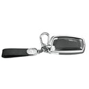 Aluminum Alloy TPU Silvery Car Key Case Cover With Buckle For Ford