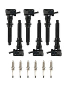 UF730 For Land Rover Range Rover Velar V6 3.0L GAS 2018-2020 6 Ignition Coils Spark Plugs