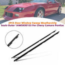 2PCS Door Window Sweep Weatherstrip Seals Outer 1AWSK00155 For Chevy Camaro