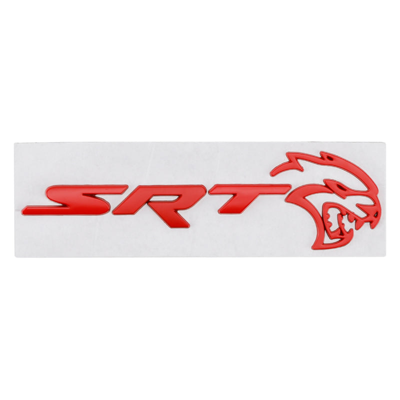 Rear Tailgate SRT Hellcat Decal Emblem for Challenger Trunk Lid Badge Red