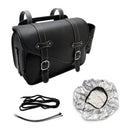 Tail Bag Pu  Side Saddlebag Tail Bag Luggage Pouch Storage Black For Motorbike