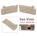 2008-2013 For Toyota Highlander Pair Beige Sun Visor 74321-48490-E0/74320-48500-E0