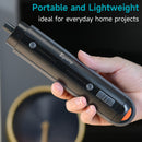 220RPM 38-in-1 Multi-Function 3.6V Electric Screwdriver Set 2000mAh Li-Ion Battery with Charging Base and LED Lighting 4N.m Torque Repair Tool for Electronics Phone Camera Laptop Watch
