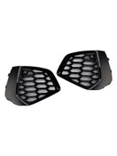 2021-2023 Audi A3 S-line Black Front Honeycomb Fog Light Grill Cover