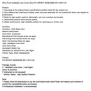 2Pcs Front Headlight Lens Cover For INFINITI QX56/QX80 2011-2014 US