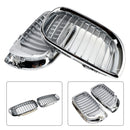 Front Kidney Hood Grille Grill For BMW E46 3 Series 4 Door 2002-2005 Chrome
