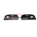 Front Bumper Fog Light Grill Grille Fit Audi Q5 S-Line SQ5 2013-2017 Black