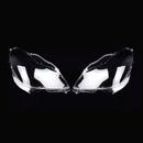 2PCS Front Headlight Glass Clear Cover For Mercedes W219 CLS350 CLS500 06-11