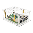 Raspberry Pi5 PCI-E Adapter Case  PCIe to M.2 Adapter Board Acrylic Box Radiator