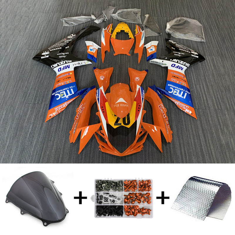 Amotopart  Suzuki GSXR 600/750 2011-2024 K11 Fairing Kit Bodywork Plastic ABS