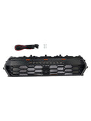 Black Front Bumper Grille Grill Fit Toyota Tacoma 2024+ With Led & Light Bar
