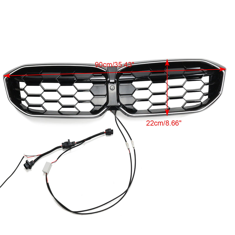 BMW 3 Series G20 G28 2023-2024 Diamond Gloss Black Front Kidney Grille Mesh