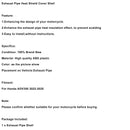 Exhaust Pipe Heat Shield Cover Shell For Honda ADV 350 2022-2025 Black