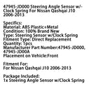 47945-JD000 Steering Angle Sensor w/Clock Spring For Nissan Qashqai J10 2006-2013