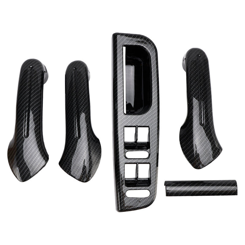 5x Window Switch Panel Bezel Door Handle Trim Set For VW Jetta MK4 1999-2004