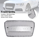 RS5 Style Honeycomb Front Bumper Grille Grill Fit Audi A5 S5 B8.5 2013-2016