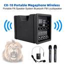 CX-10 Portable Megaphone Wireless PA Speaker System Bluetooth FM Loudspeaker