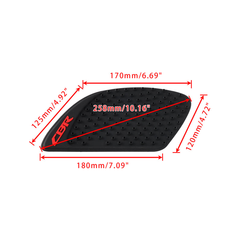 FUEL TANK KNEE PADS GRIPS RUBBER FOR HONDA CBR1100XX BLACKBIRD CBR500R
