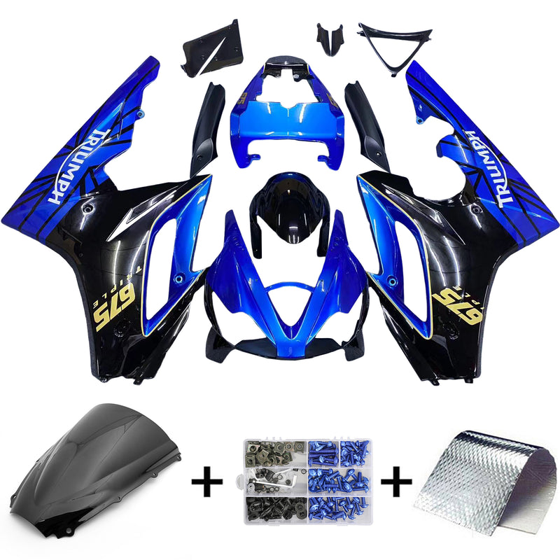 Amotopart Triumph Daytona 675 2006-2008 Fairing Kit Bodywork Plastic ABS