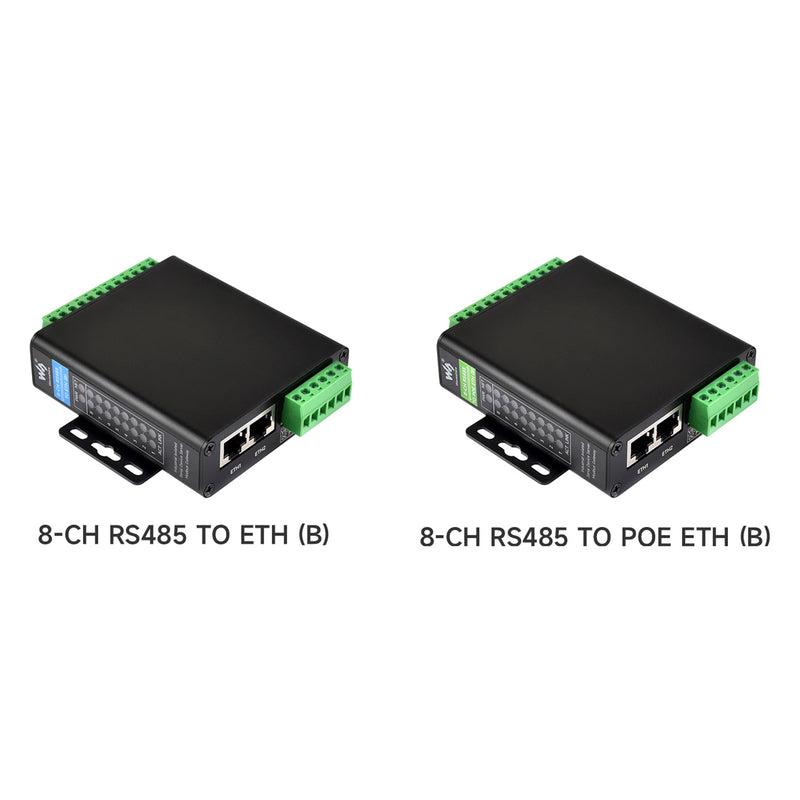 Industrial Isolated Serial Port Module Serial Port Server Eight-Way RS485 to RJ45