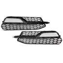 Front Lower Bumper Fog Light Cover Grill Fit AUDI A3 S3 S-Line 2013-2016