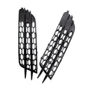 Front Bumper Honeycomb Fog Grille Cover For Audi A4 C7 2012-2015 Black