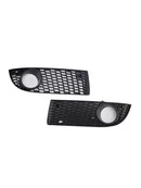 2005-2007 Volkswagen Bora Black Front Honeycomb Fog Light Grille Cover
