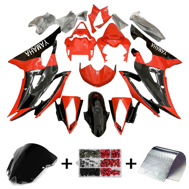 Amotopart Yamaha YZF 600 R6 2008-2016 Fairing Kit Bodywork Plastic ABS