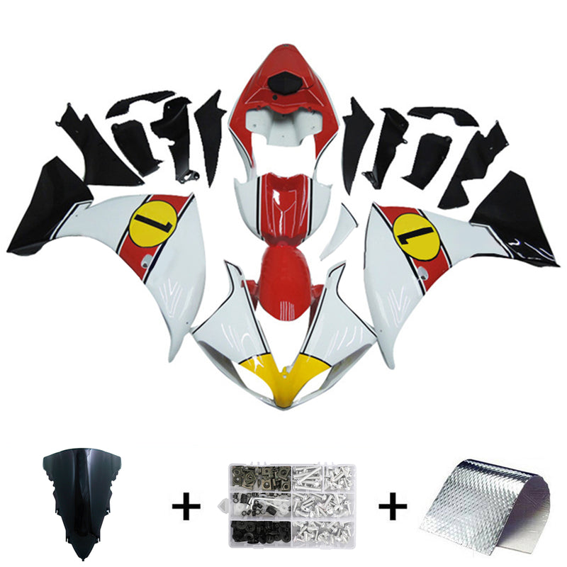 Amotopart Yamaha YZF 1000 R1 2009-2011 Fairing Kit Bodywork Plastic ABS