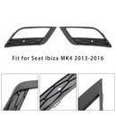 2X Car Front Bumper Fog Light Grilles For Seat Ibiza MK4 2013-2016