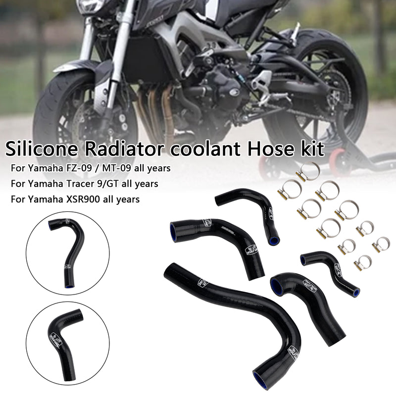 Silicone Radiator coolant Hose For Yamaha MT-09 XSR900 Tracer 9/GT all years