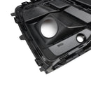 Black Front Fog Lamp Grille Grill Cover Fit Audi Q5 SQ5 S-Line 2021-2025