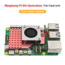 5th Fan Radiator Raspberry pi5 Pure Copper Material Heat Sink Blower Cooling Fan